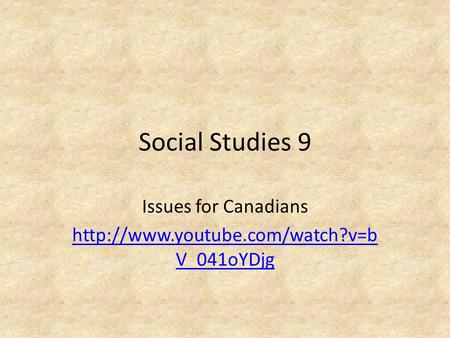 Social Studies 9 Issues for Canadians  V_041oYDjg.