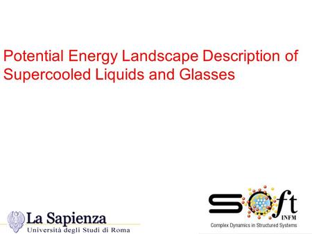 Potential Energy Landscape Description of Supercooled Liquids and Glasses.