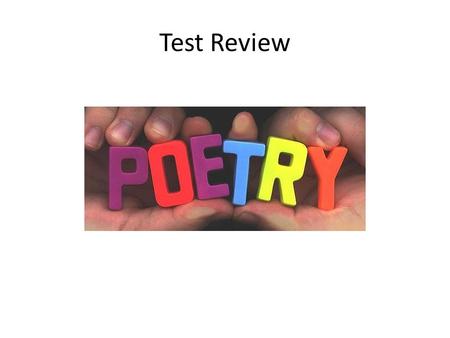 Test Review.