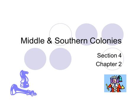 Middle & Southern Colonies