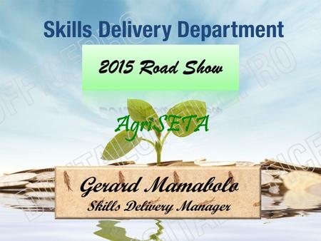 Skills Delivery Department
