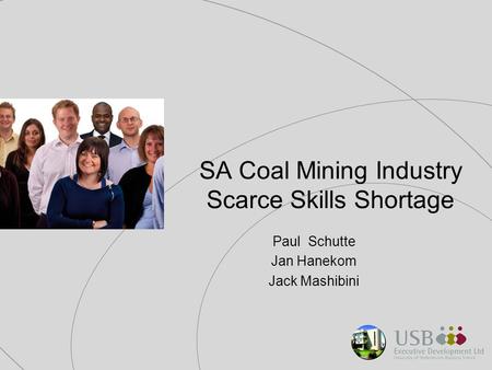SA Coal Mining Industry Scarce Skills Shortage Paul Schutte Jan Hanekom Jack Mashibini.