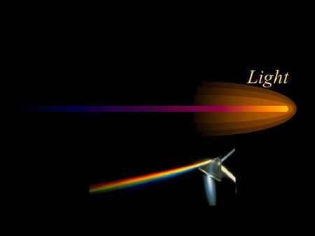Light. Photons The photon is the gauge boson of the electromagnetic force. –Massless –Stable –Interacts with charged particles. Photon velocity depends.