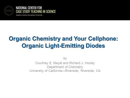 Organic Chemistry and Your Cellphone: Organic Light-Emitting Diodes