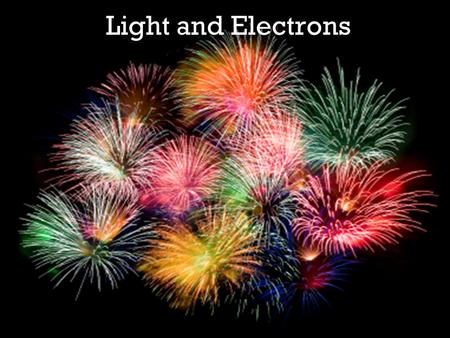 Light and Electrons. Electromagnetic Radiation Light is electromagnetic radiation: combined electric and magnetic waves Source Electric vector Magnetic.