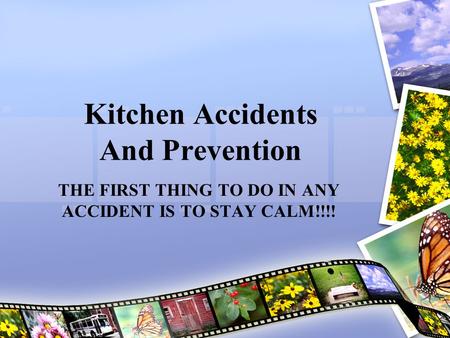 Kitchen Accidents And Prevention