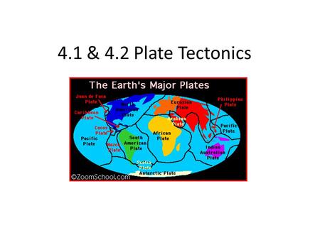 4.1 & 4.2 Plate Tectonics. As explorers began bringing back information about the world, map makers began to notice the coastlines of continents could.