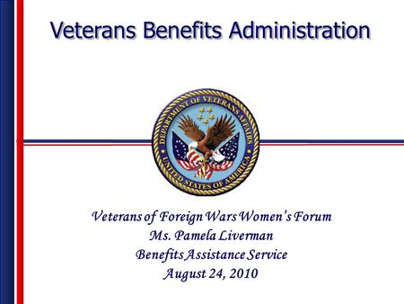 Veterans of Foreign Wars Women’s Forum Benefits Assistance Service