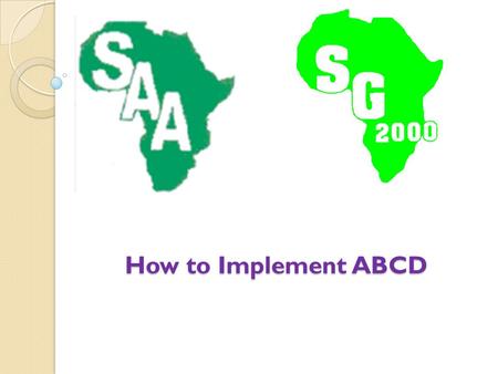 How to Implement ABCD. Outline Background of my organisation Implementation strategies Plan to implement ABCD Challenges Opportunities.