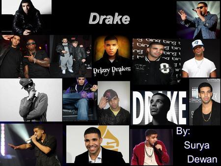 Drake By: By: Surya Surya Dewan Dewan. General Information Aubrey Drake Graham is Drake’s real name. Aubrey Drake Graham is Drake’s real name. Born on.