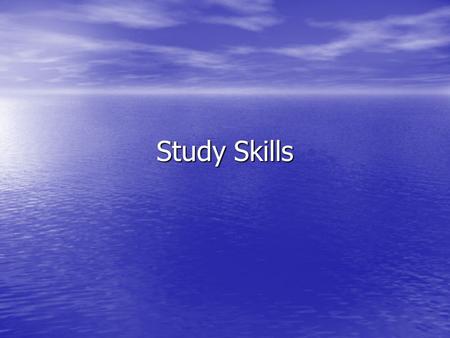 Study Skills. The Organized Student by Donna Goldberg.