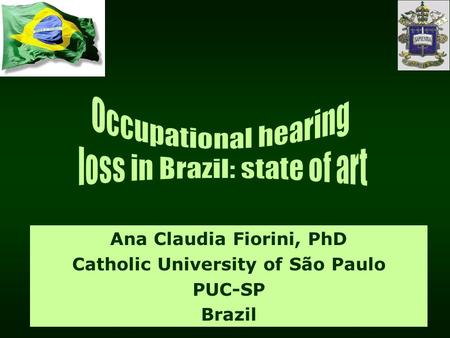 Ana Claudia Fiorini, PhD Catholic University of São Paulo PUC-SP Brazil.
