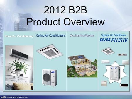 2012 B2B Product Overview. 2 ROOM AIR CONDITIONING RAC.