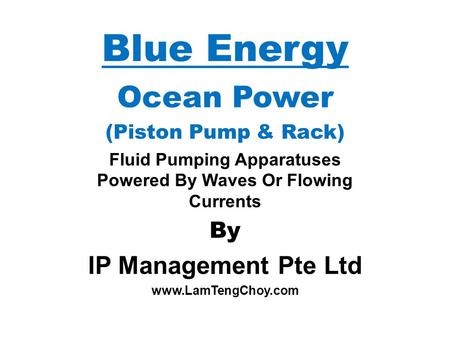 Fluid Pumping Apparatuses Powered By Waves Or Flowing Currents