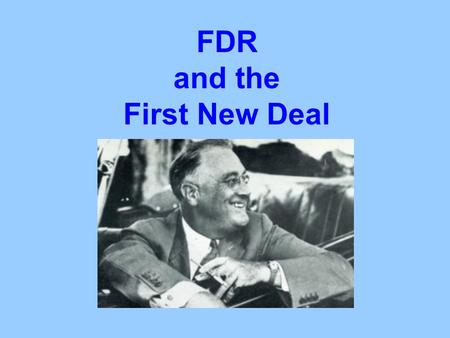 FDR and the First New Deal. The 1932 Election Franklin D. Roosevelt Herbert Hoover Democrat Republican Electoral vote: 472 59 Percentage: 57.4% 39.7%