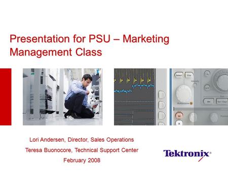 Presentation for PSU – Marketing Management Class