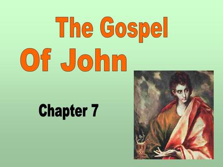 1. 2  Historical Overview  Author  Date Written  Audience  Sources  John’s Focus Who Jesus is rather than kingdom of God Combat false ideas Oppose.