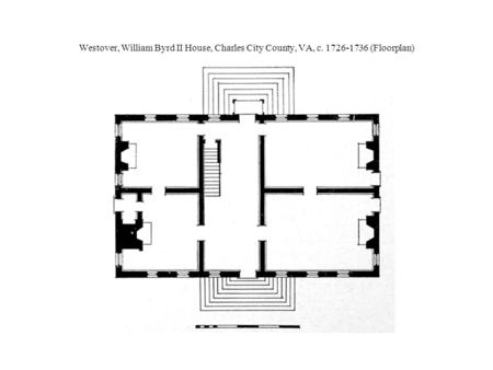 Westover, William Byrd II House, Charles City County, VA, c. 1726-1736 (Floorplan)