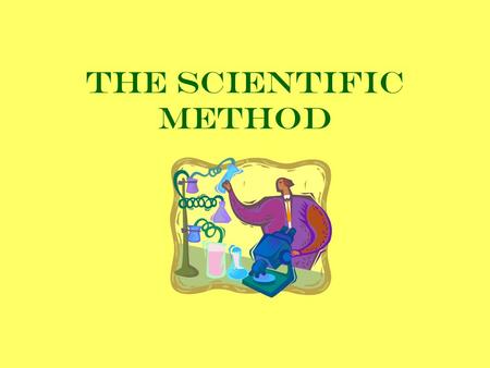 The scientific method. The Steps State the problem or question Form a hypothesis Plan and conduct an experiment –Record observations and data Analyze.