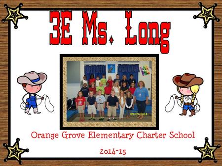 Orange Grove Elementary Charter School 2014-15. Upon arrival to OGECS, students sit in the hallway reading an AR book or may enter the classroom to take.