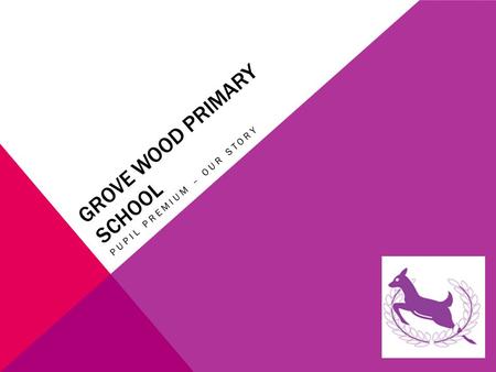 GROVE WOOD PRIMARY SCHOOL PUPIL PREMIUM – OUR STORY.