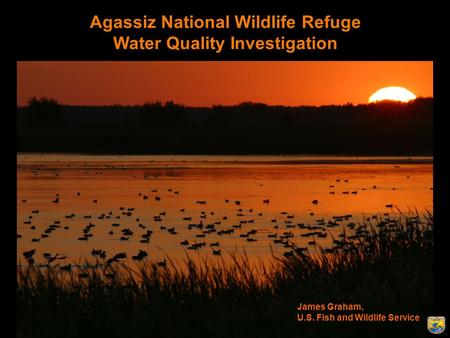 Agassiz National Wildlife Refuge Water Quality Investigation James Graham, U.S. Fish and Wildlife Service.