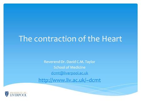 The contraction of the Heart