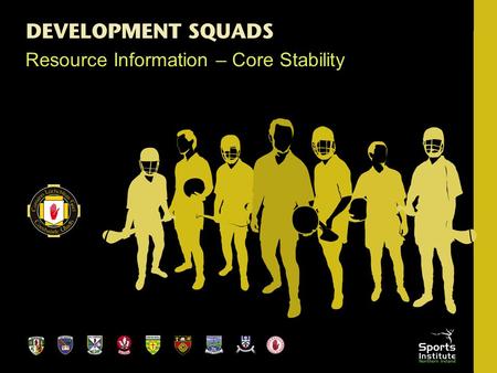 Resource Information – Core Stability. Introduction Strength, speed, flexibility & agility Type of sport & position GOAL - a balance which will lead to.
