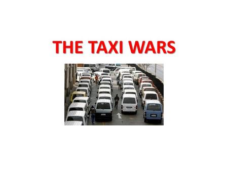 THE TAXI WARS. The multi-billion rand minibus taxi industry carries over 60% of South Africa's commuters. The industry is almost entirely made up of 16-