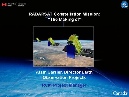Alain Carrier, Director Earth Observation Projects