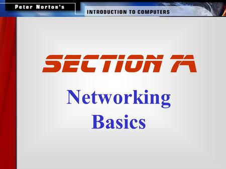 Networking Basics SECTION 7A. This lesson includes the following sections: The Uses of a Network How Networks are Structured Network Topologies for LANs.