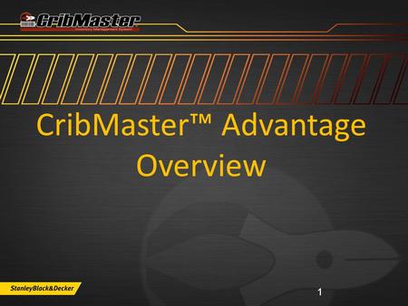 CribMaster™ Advantage Overview 1. CRIBMASTER ADVANTAGE SUPPORT OPTIONS www.cribmaster.com/vending ftp.ecribmaster.com/pub Videos - ftp.ecribmaster.com/pub/documentation/videos/