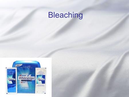 Bleaching. Classification of Bleaching Cause by physical property Cause by oxidizing property Cause by reducing property Cause by synthesis(non redox)