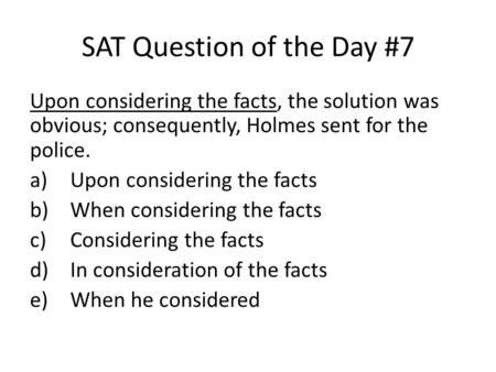 SAT Question of the Day #7