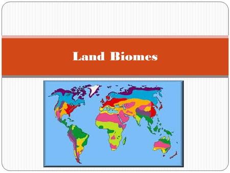 Land Biomes.