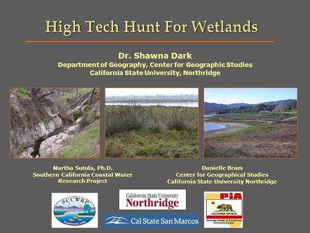 High Tech Hunt For Wetlands