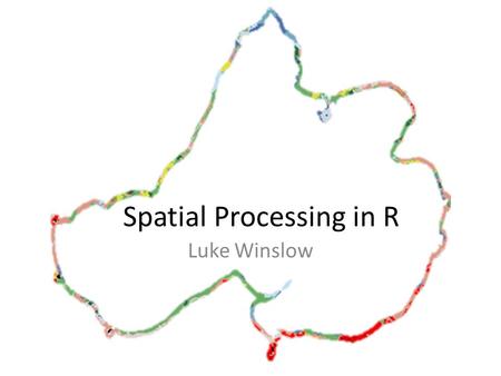 Spatial Processing in R Luke Winslow. Task Calculate a buffer around a lake Create a Shapefile for just the buffer Extract Land/Cover Land/Use for buffer.