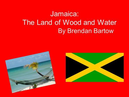 Jamaica: The Land of Wood and Water By Brendan Bartow.
