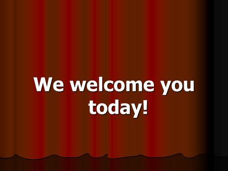 We welcome you today!. God’s Speed Zones James 1: 19 Wherefore, my beloved brethren, let every man be swift to hear, slow to speak, slow to wrath: 20.
