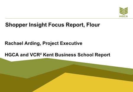 Shopper Insight Focus Report, Flour