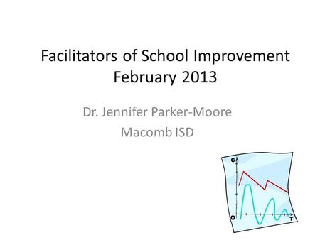 Facilitators of School Improvement February 2013 Dr. Jennifer Parker-Moore Macomb ISD.