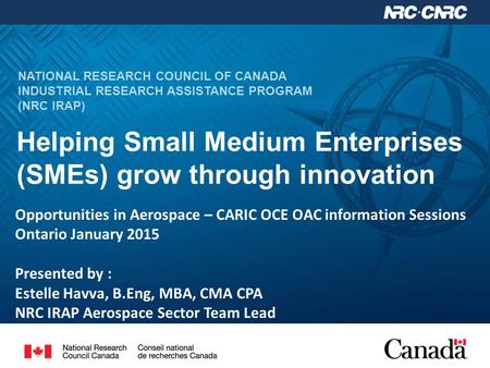 Helping Small Medium Enterprises (SMEs) grow through innovation