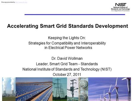 Accelerating Smart Grid Standards Development