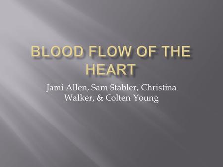 Jami Allen, Sam Stabler, Christina Walker, & Colten Young.