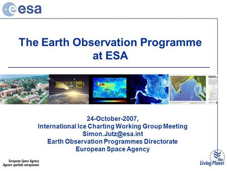 The Earth Observation Programme at ESA