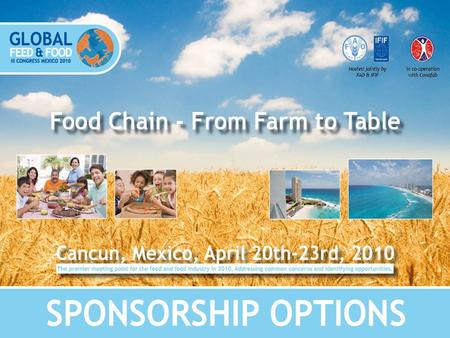 Global Feed & Food Congress (GFFC) has become a tri-annual meeting point for the world’s feed industry leaders and those involved in the production and.