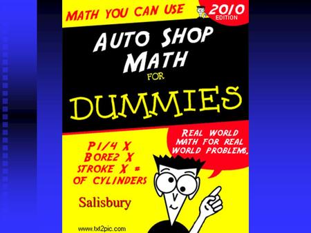 Auto Shop Math Salisbury.