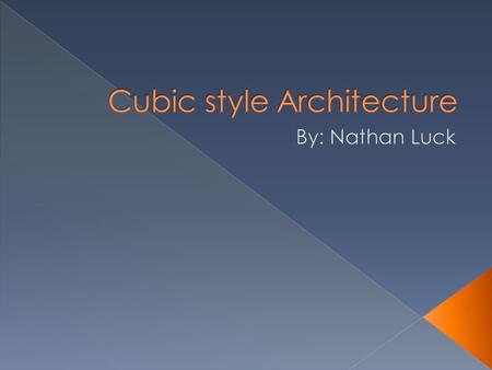  This style was created by architect Piet Blom in the 1970s.  The cubic form is often outlined with stacks of larger blocks at the corners.  Doors.