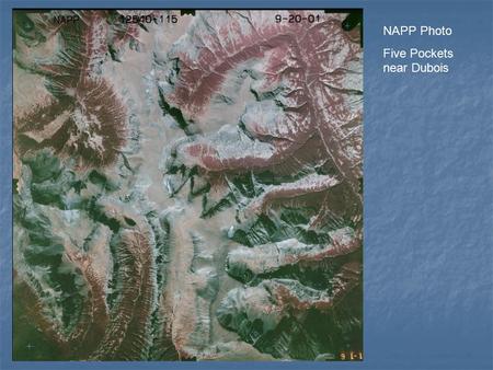 NAPP Photo Five Pockets near Dubois. Google Earth.