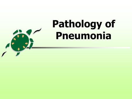 Pathology of Pneumonia